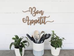 Bon App??tit Wood Cutout Sign Kitchen Wall Decor - thumbnail 1