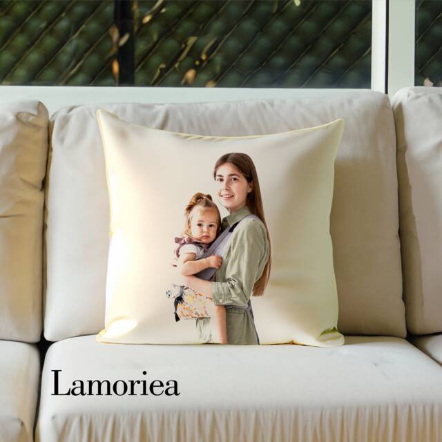 Customized Squared Pillow, Custom Pillow For Mom, Mother's Day Gifts, Gift Personalized Sofa Couch Cushions - image 1