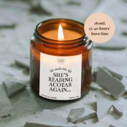 Smells Like She's Reading Acotar Again Candle, Book Lover Gifts, Luxury Soy Wax - thumbnail 2