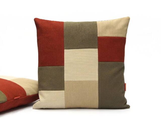 "Ellaosix - Modern Color Block Pillow Cover 45x45 cm/18""x18" - image 1