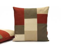 "Ellaosix - Modern Color Block Pillow Cover 45x45 cm/18""x18" - thumbnail 1