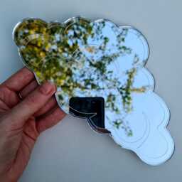 Cloud Mirror Set Dreamy Wall Decor Boho Room Aesthetic Sky Cute Bedroom Nature Art Nursery Baby Gift Kids - thumbnail 3