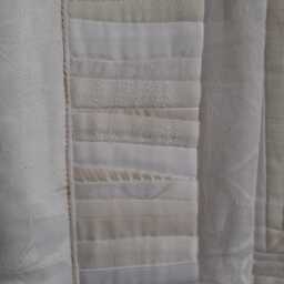 Wall Hangings Decor White Beige Gold Patchwork Quilted - thumbnail 3