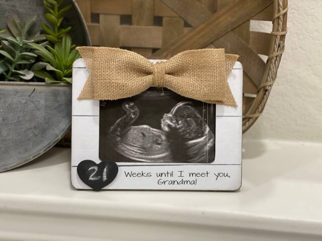 Ultrasound Frame Pregnancy Announcement Gift For New Parents Baby Shower Keepsake Maternity Photo Display First Reveal Decor - image 1