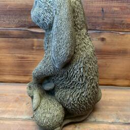 Stone Garden Large Rabbit Family Statue Ornament - thumbnail 4