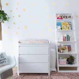 Star Wall Decals, Nursery Stickers, Kids Room Decor, Baby Starry Night Boho Skusss - thumbnail 3