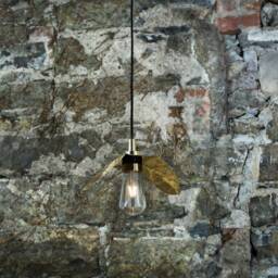 Hali Brass/Glass Bathroom Pendant Light 8.75 - thumbnail 2
