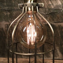 Trouble Cage Table Lamp By Stonehill Design - Desk Industrial Lighting - thumbnail 3