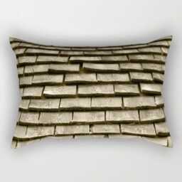 Wood Roof, Pillow Or Cover Homedecor, Interior Design, Sepia, Rustic Decor, Alpine Roof Shingles, Monochrom, Wood Decor - thumbnail 2