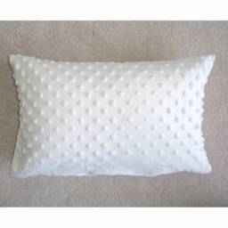 "12x16 Pillow Cover With Zip 40x30cm Minky Plush Cuddlesoft Fleece Raised Spots Or Plain Soft Fluffy Oblong Cushion Case Sham 16""x12" - thumbnail 2