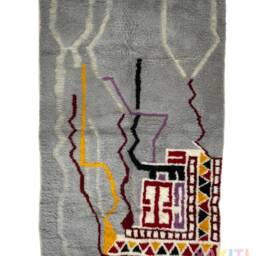 Authentic Handmade Rug- Customized Moroccan Rug - Genuine Wool Made To Order Berber Style Free Worldwide Shipping Shag Area Rug - thumbnail 3