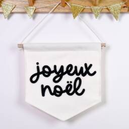 Joyeux No??l Mini Felt Christmas Wall Banner Festive Holiday Decor - thumbnail 2
