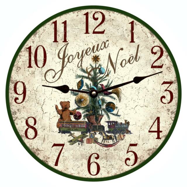 Joyeux Noel Clock - Unique Christmas Gift Idea - image 1
