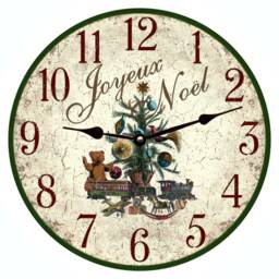 Joyeux Noel Clock - Unique Christmas Gift Idea - thumbnail 1