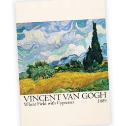 Vincent Van Gogh Wheat Field With Cypresses 1889 Post Impressionist Landscape Wall Art Print For Living Room Or Office Decor - thumbnail 2