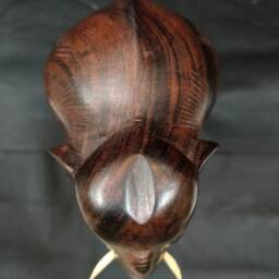 Elephant Statue, Rosewood Elephant, Dancing On Ball, Circus Elephant, Decorative Wooden Sculptures, Ancient Wooden Art, Gift Ideas - thumbnail 4