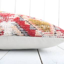 Vintage Turkish Kilim Pillow Cover Bohemian Decor - 16x16 - thumbnail 4