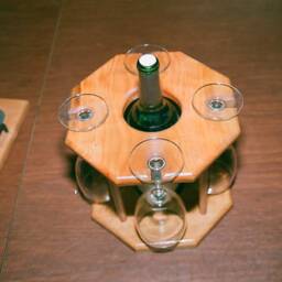 stemmed Glass Wine Caddy - thumbnail 3
