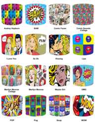 Pop Art Retro Drum Lampshade For Ceiling Light Pendants Or Table Lamp Bases - thumbnail 1