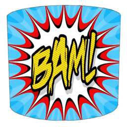 Pop Art Retro Drum Lampshade For Ceiling Light Pendants Or Table Lamp Bases - thumbnail 3