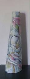 The Vase. White Flowers.a Gentle Fantasy. Piony. Height 48 cm. Weight 0.3.kg - thumbnail 1