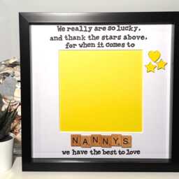 Nanny Scrabble Frame - Personalised Photo Option Mother's Day Gift Birthday Christmas - thumbnail 3