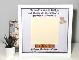 Nanny Scrabble Frame - Personalised Photo Option Mother's Day Gift Birthday Christmas - thumbnail 1