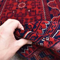 3??20 Ft Handmade Afghan Wool Runner, Turkmen Bokhara Hallway Rug - thumbnail 4