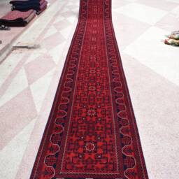 3??20 Ft Handmade Afghan Wool Runner, Turkmen Bokhara Hallway Rug - thumbnail 3
