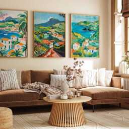 Set Of 3 Azores Poster, Portugal Nature Island Ocean Volcanic Travel Print, Wall Decor - thumbnail 2