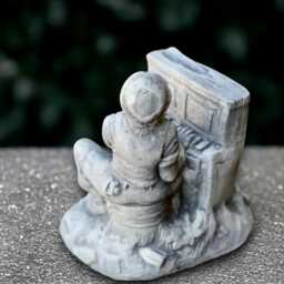 Concrete Piano Player Statue Stone Musician Figurine Man Playing Sculpture Musical Art Decoration Handmade Music Lover Gift - thumbnail 4