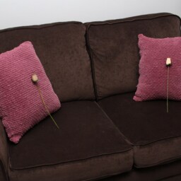 Handmade Pink Knitted Decorative Throw Pillows, Cozy Home Decor - thumbnail 4