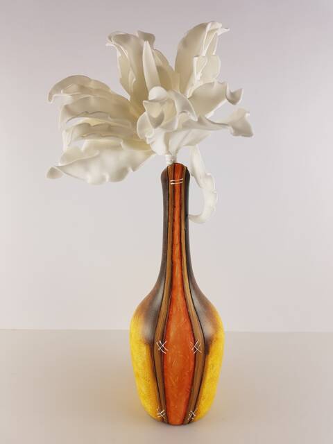 Vase/ Decorative Vase/ Vase From Peru/ Handmade/ Hand-Painted/ Gift Idea/ Christmas/ Clay - image 1