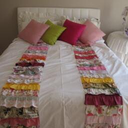 Shabby Chic Ruffled Duvet Cover - Bohemian Waterfall Tier Bedding - thumbnail 3