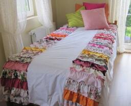 Shabby Chic Ruffled Duvet Cover - Bohemian Waterfall Tier Bedding