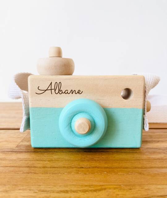 Wooden Camera/Customizable Montessori Toy Personalized Children's & Baby Gift Baby Shower Birthday - image 1