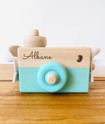 Wooden Camera/Customizable Montessori Toy Personalized Children's & Baby Gift Baby Shower Birthday - thumbnail 1