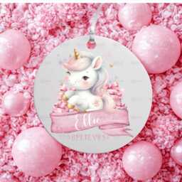 Personalised Kids Christmas Decoration - Granddaughter Gift Custom Bauble For Girls Stocking Filler Eve Box