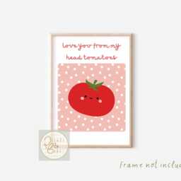 Bright Vegetable Prints For Kids. Perfect A Playroom, Nursery, Bedroom Or Play Kitchen/Shop Area - Unframed - thumbnail 3