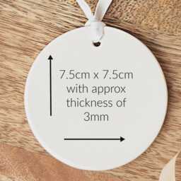 Personalised First Christmas Married Ornament Ceramic Keepsake Gift - thumbnail 3