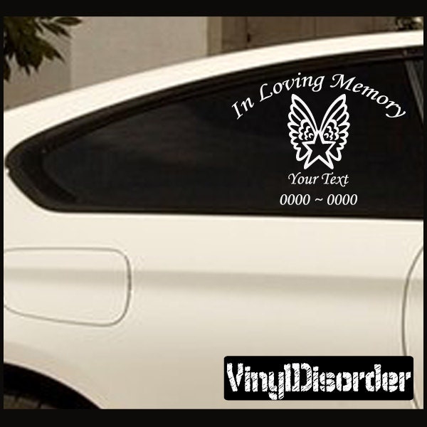 Star 1 in Loving Memory Custom Car Or Wall Vinyl Decal Stickers - Ilmstar1Et - image 1