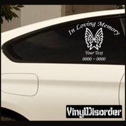 Star 1 in Loving Memory Custom Car Or Wall Vinyl Decal Stickers - Ilmstar1Et - thumbnail 1