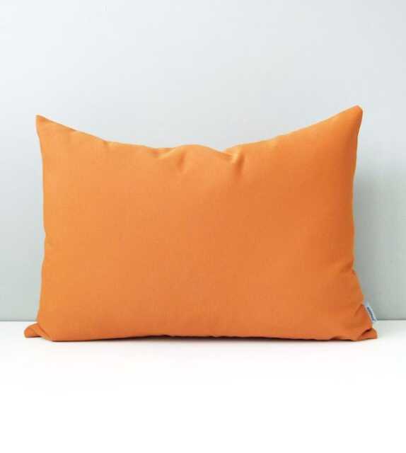Tuscan Orange Sunbrella?? Outdoor Pillow Cover, Decorative Throw Cushions For Pool & Porch Decor, Mazizmuse - image 1