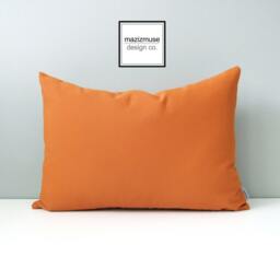 Tuscan Orange Sunbrella?? Outdoor Pillow Cover, Decorative Throw Cushions For Pool & Porch Decor, Mazizmuse - thumbnail 4