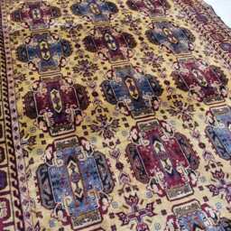Handmade Afghan Silk Rug Kurki Oriental Carpet - 5 X 3.4 Ft - thumbnail 3