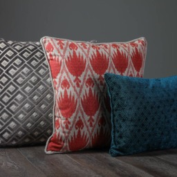 Orange Fire Print Pillow - thumbnail 4