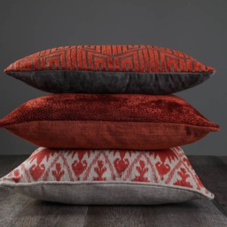 Orange Fire Print Pillow - thumbnail 3