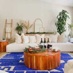 White Moroccan Rug, Hand Tufted Berber Shag Rug Large Area Modern Geometric Grid Decor - thumbnail 3