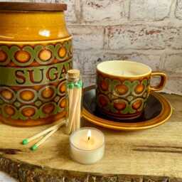 Hornsea Pottery Bronte Tea Cup Candle. Scented Natural Soy Wax. Mothers Day Gift. Housewarming Present - thumbnail 2