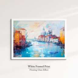 Venice Italy Abstract Oil Painting Framed Print & Canvas Large Sizes Wall Art Poster Travel Home Decor Interior Gift Idea - thumbnail 3